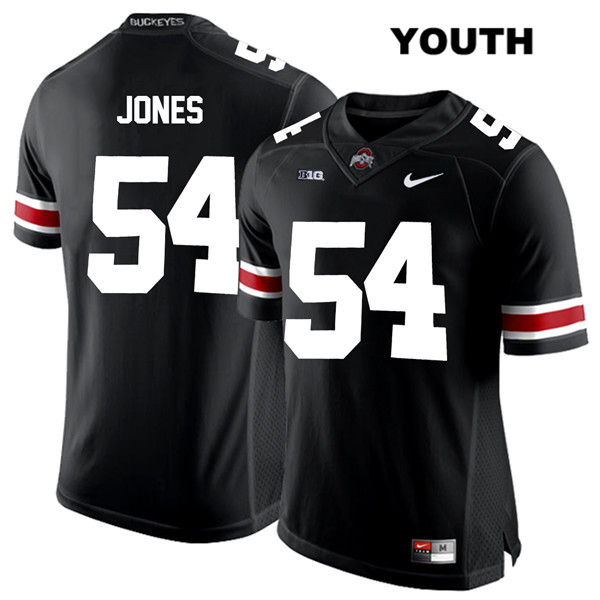 Ohio State Buckeyes Youth Matthew Jones #54 White Number Black Authentic Nike College NCAA Stitched Football Jersey AK19Q18KQ
